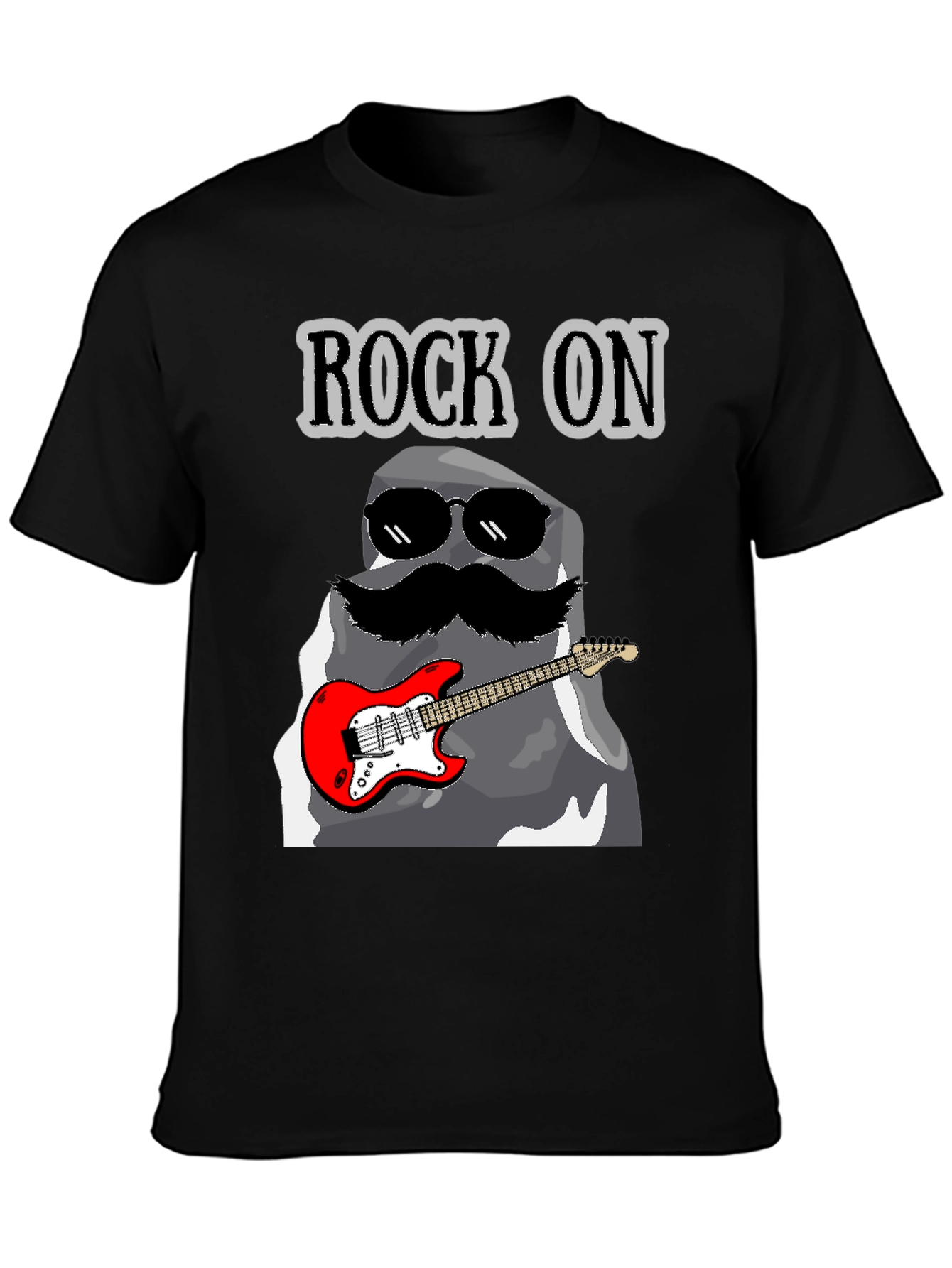 Rock On Stone Guitar T-Shirt