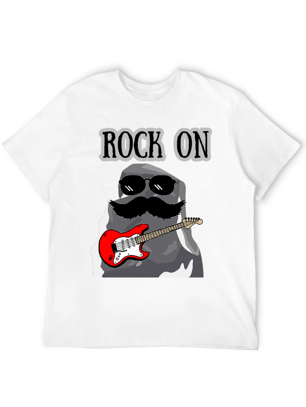 Rock On Stone Guitar T-Shirt
