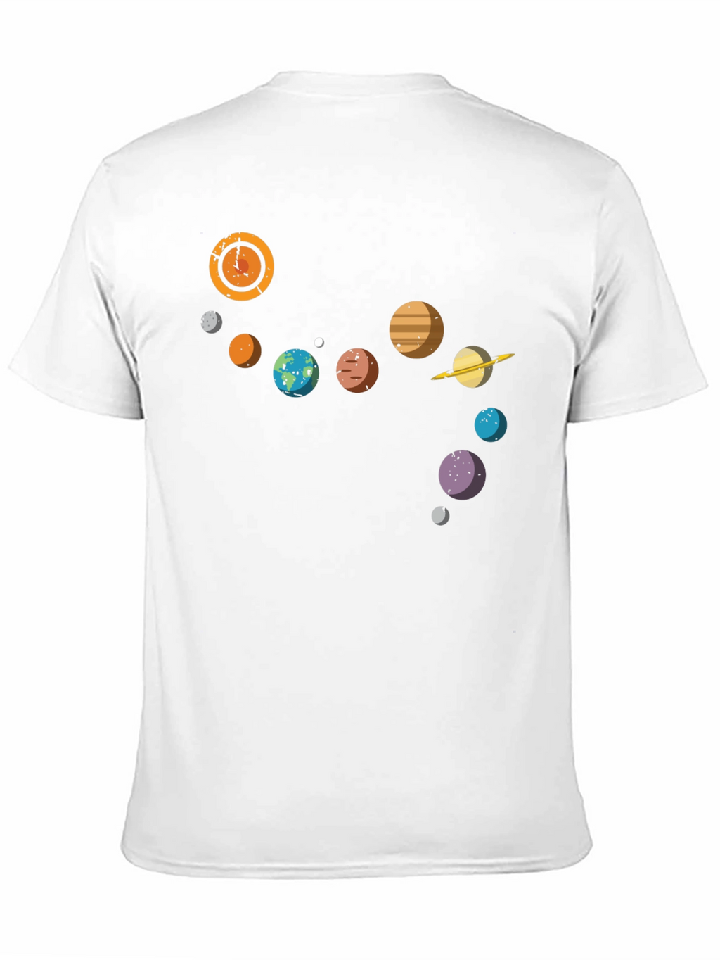 Planetary System Graphic Tee - Black Cotton T-Shirt