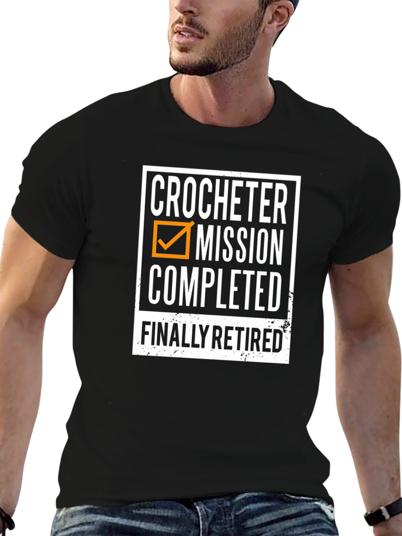 Crocheter Mission Completed Retired T-Shirt