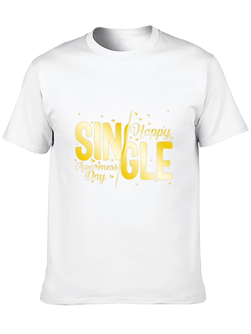 Single Awareness Day Black Graphic Tee