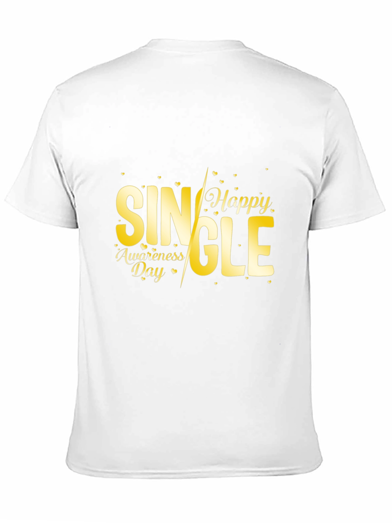 Single Awareness Day Black Graphic Tee
