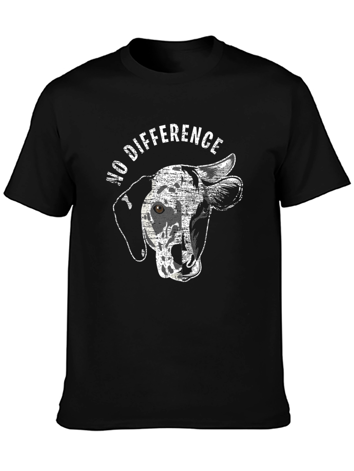 No Difference Dog Cow Animal Lover Unisex T-Shirt