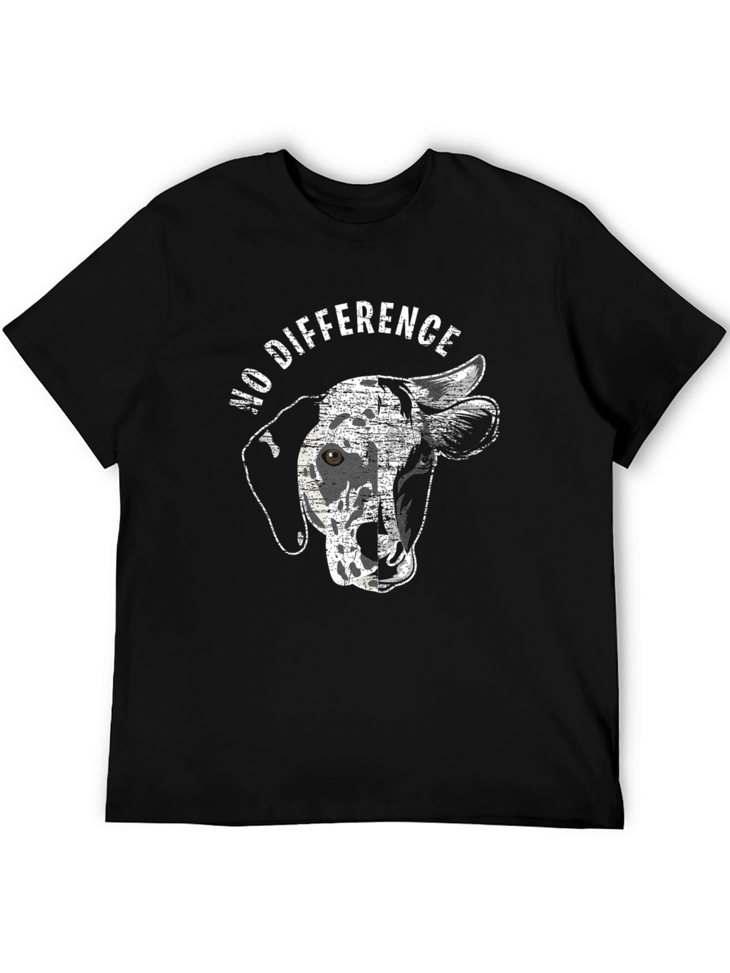 No Difference Dog Cow Animal Lover Unisex T-Shirt