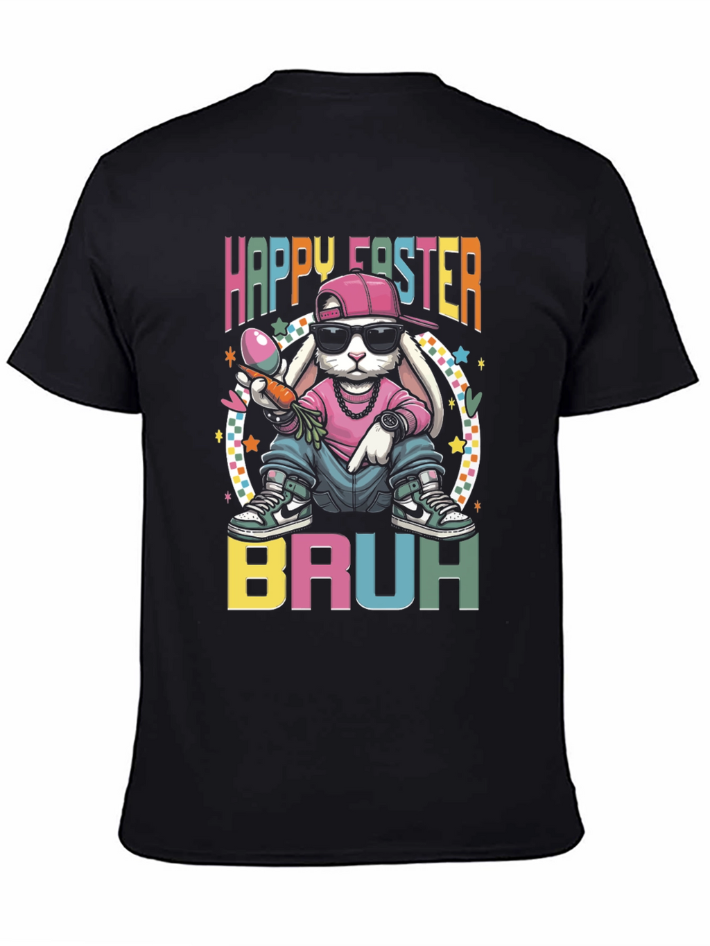 Happy Easter Bruh Funny Bunny T-Shirt