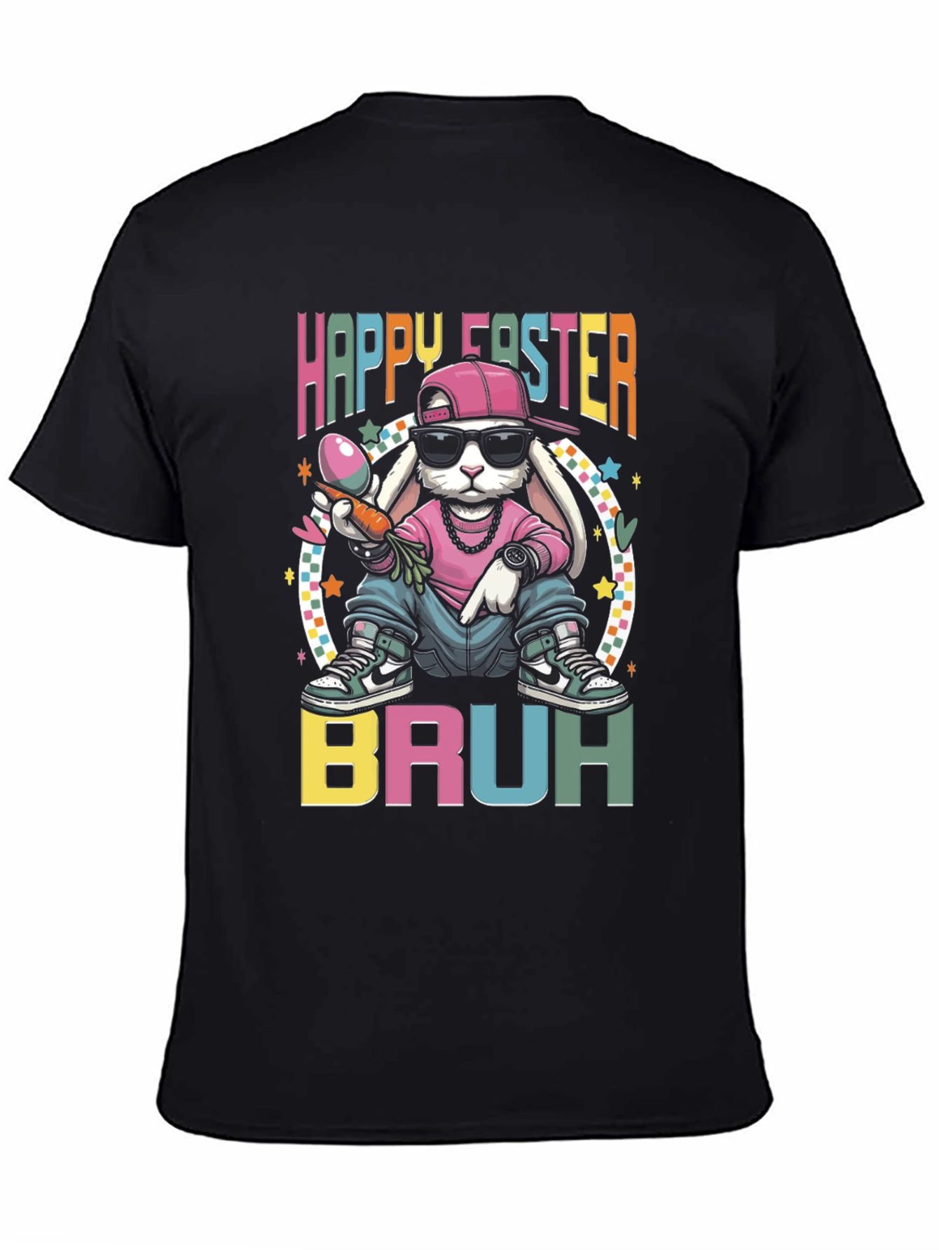 Happy Easter Bruh Funny Bunny T-Shirt