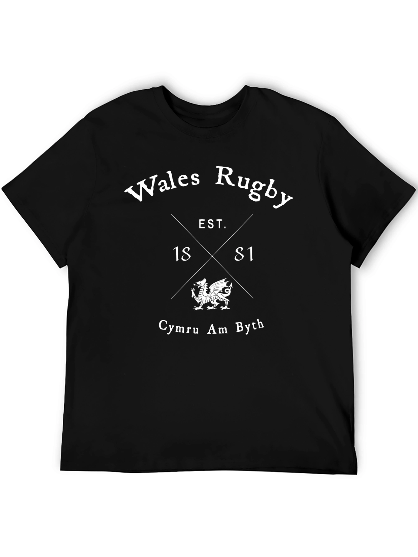 Wales Rugby T-Shirt - Est. 1881 - Cymru Am Byth