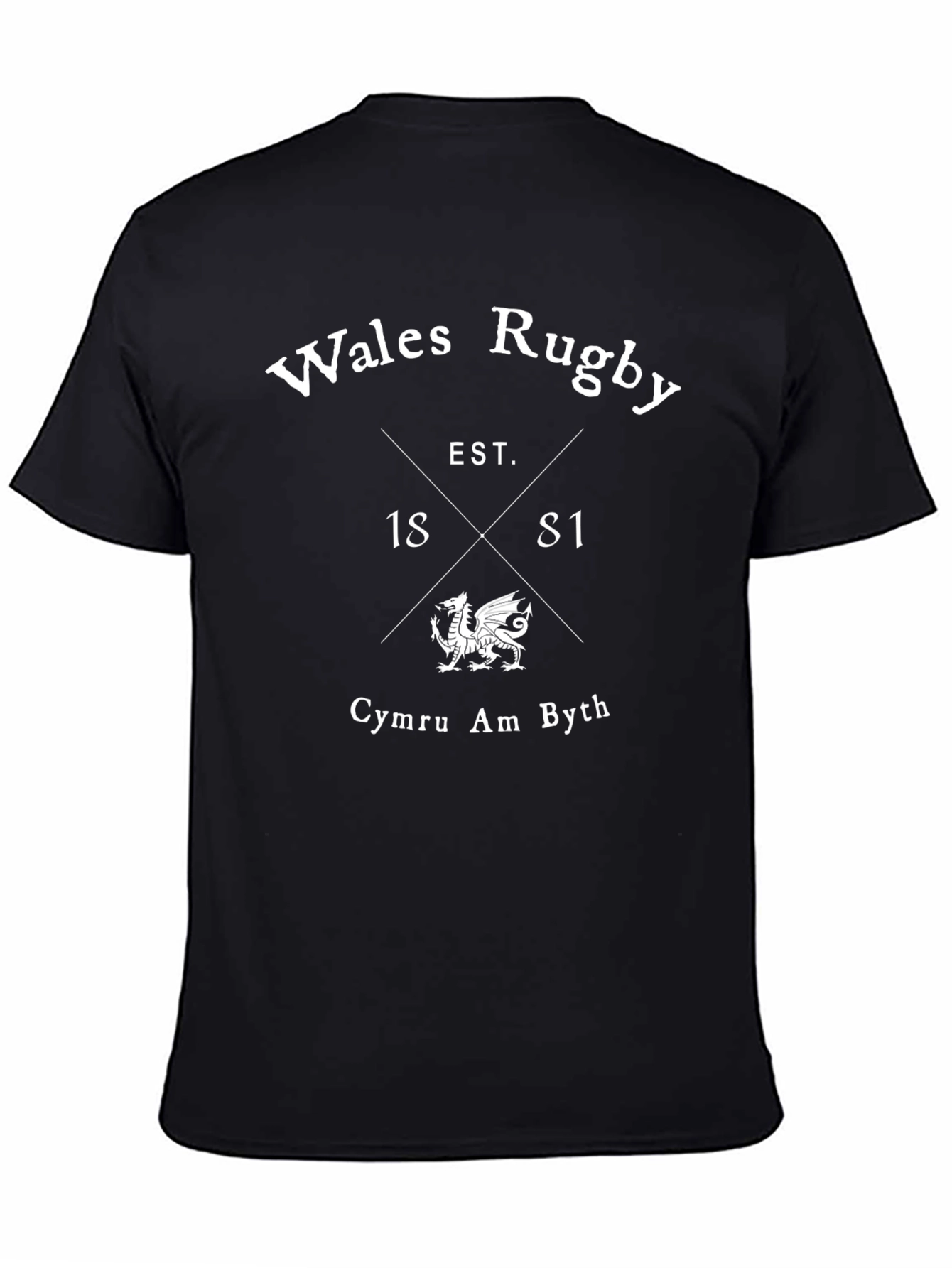 Wales Rugby T-Shirt - Est. 1881 - Cymru Am Byth