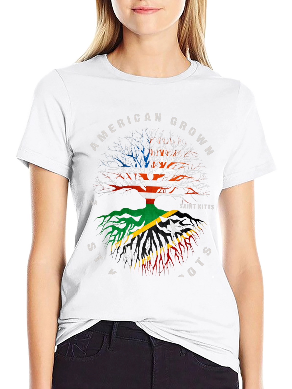 American Grown St Kitts Roots T-Shirt