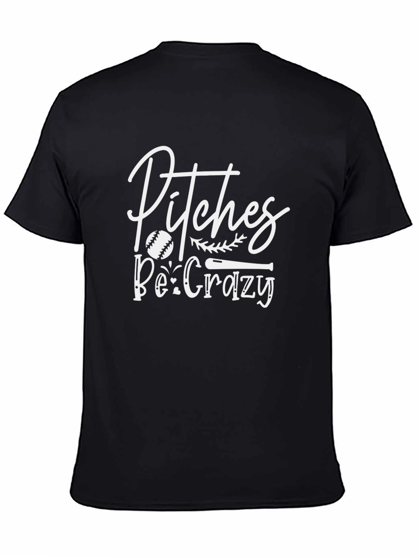 Pitches Be Crazy Graphic Tee - Baseball T-Shirt