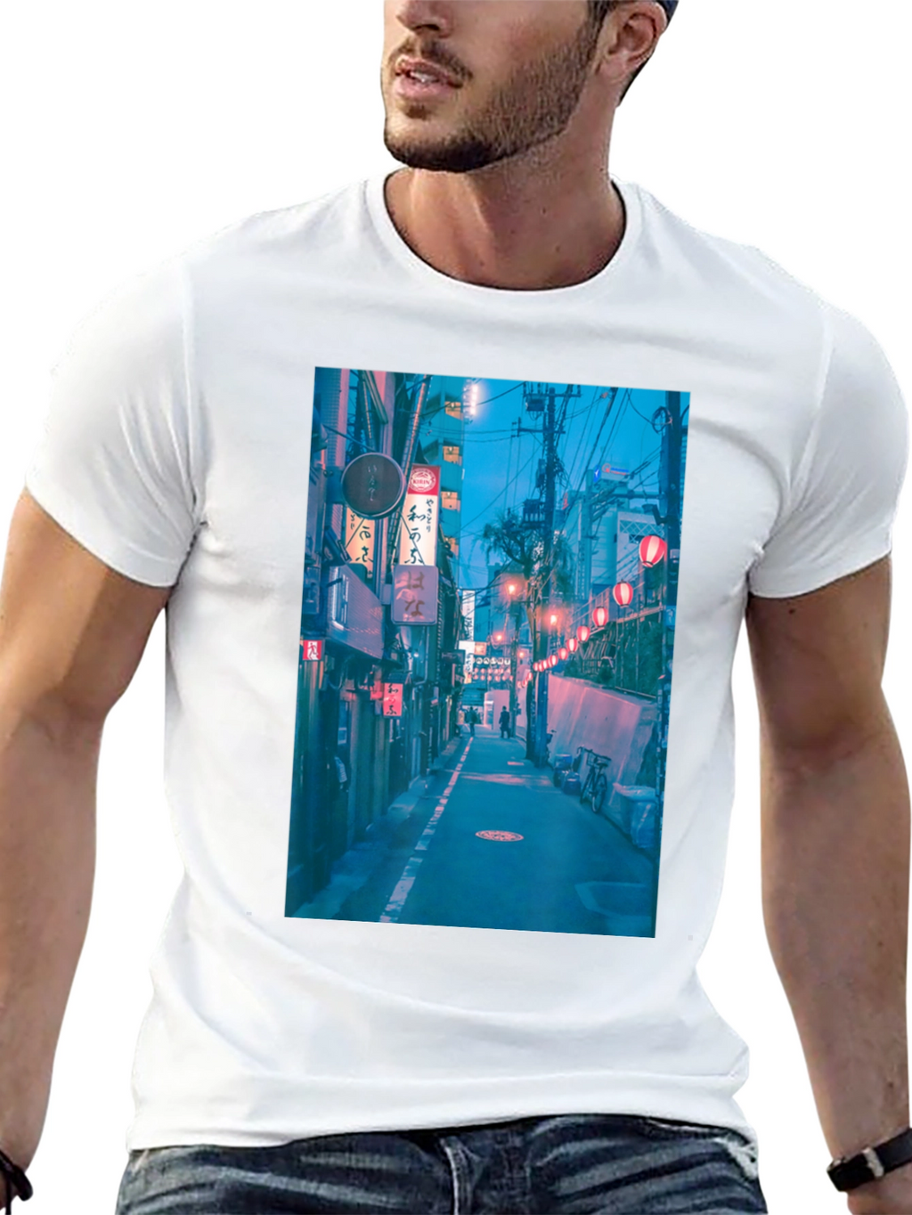 Urban Alley Graphic Tee - Black