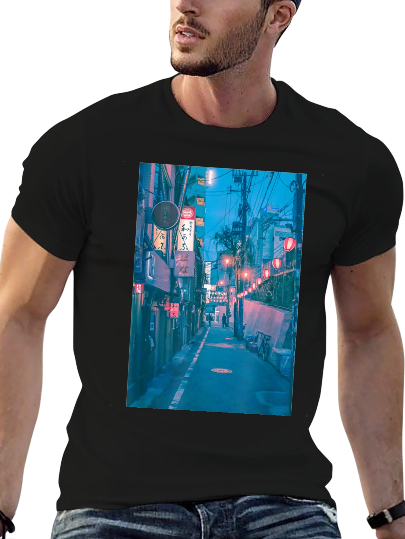 Urban Alley Graphic Tee - Black