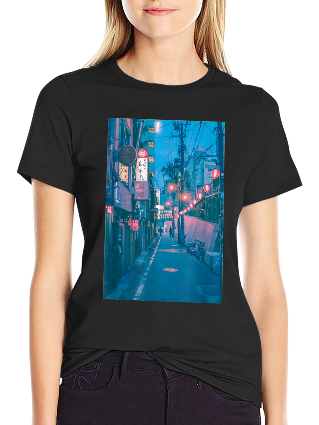 Urban Alley Graphic Tee - Black