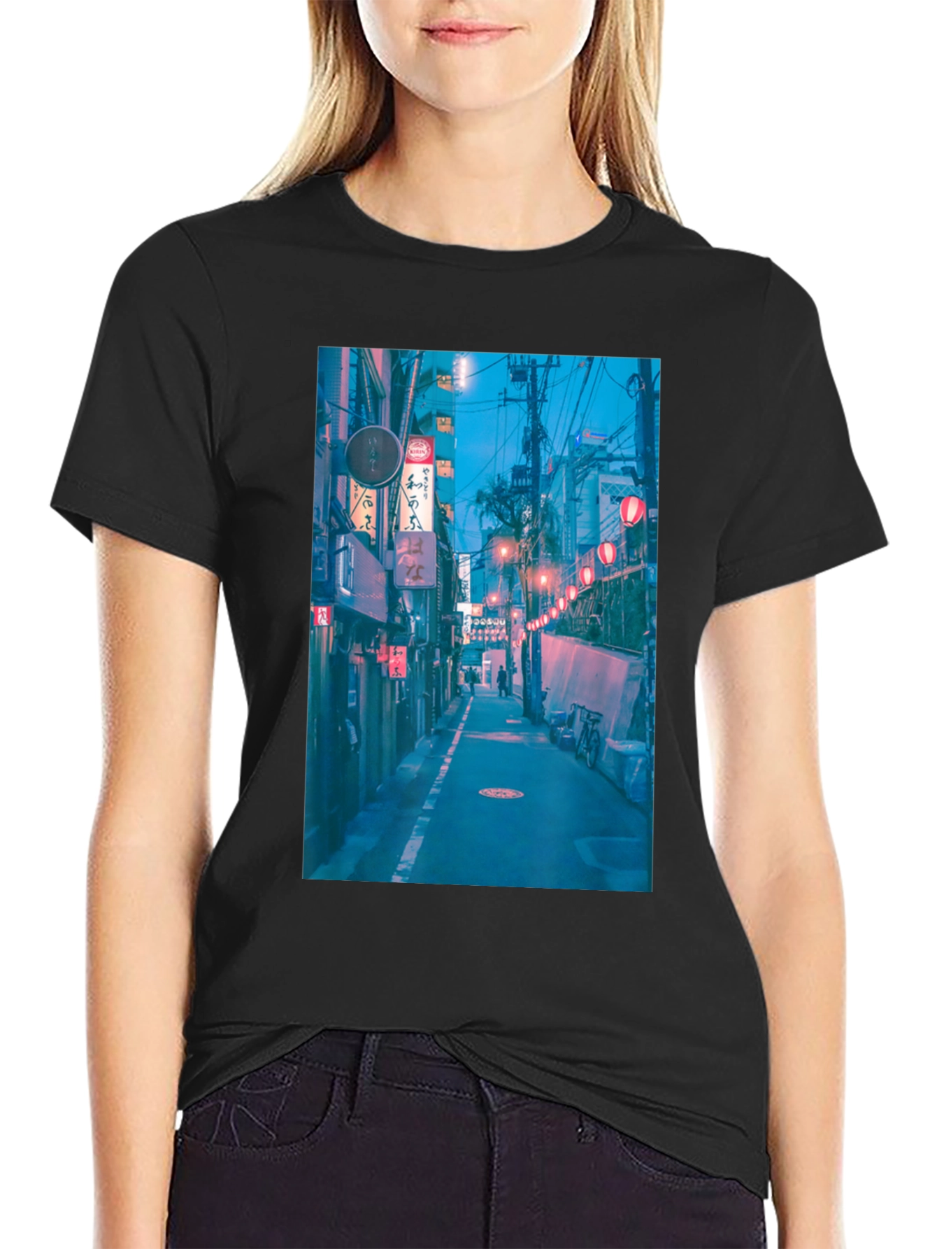 Urban Alley Graphic Tee - Black