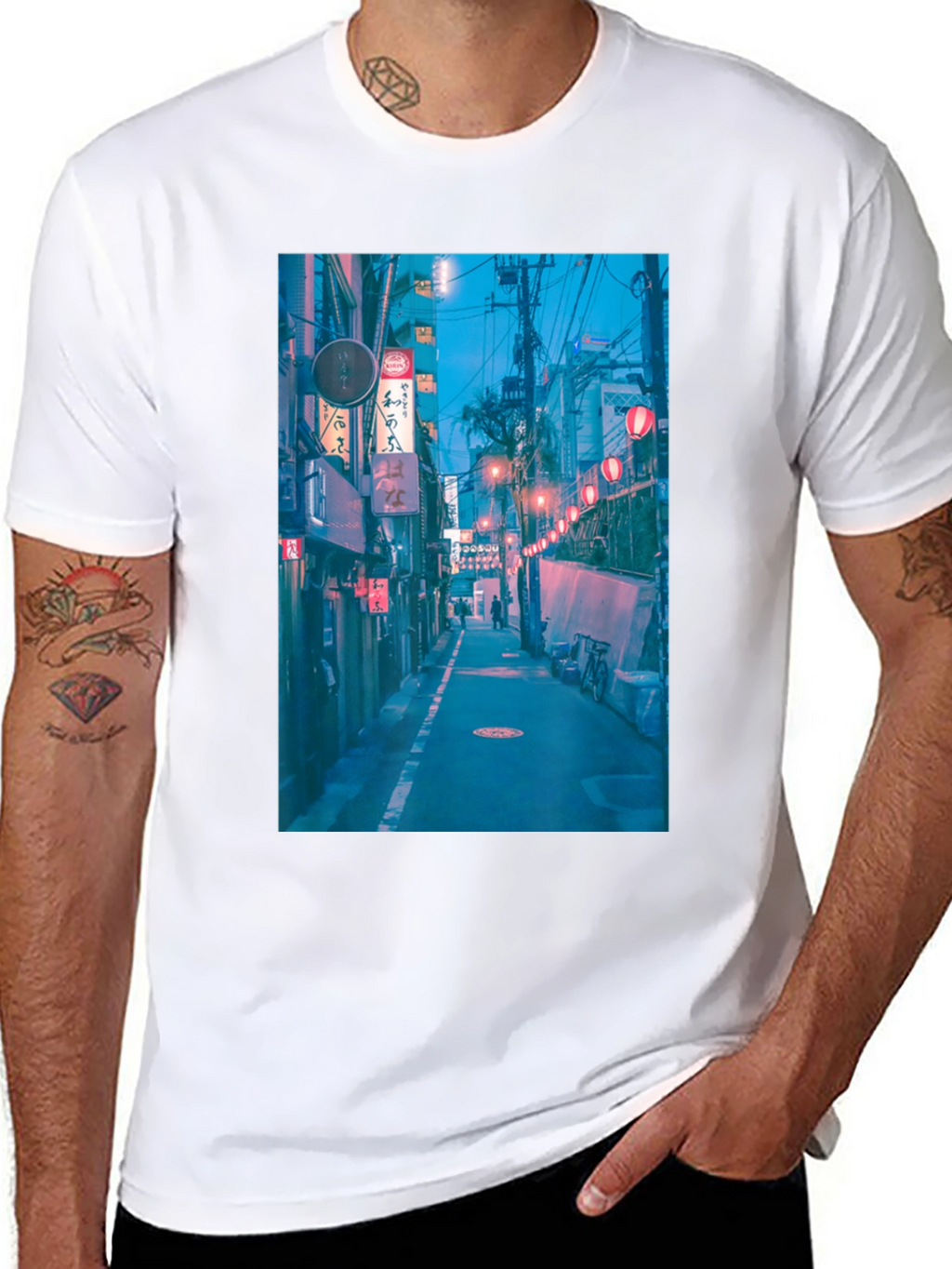 Urban Alley Graphic Tee - Black