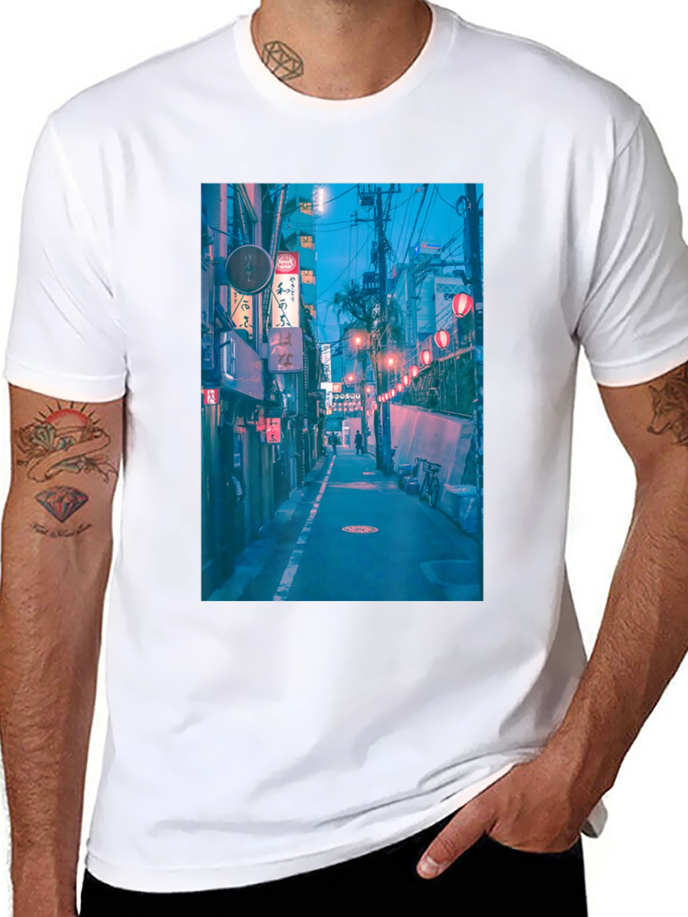 Urban Alley Graphic Tee - Black