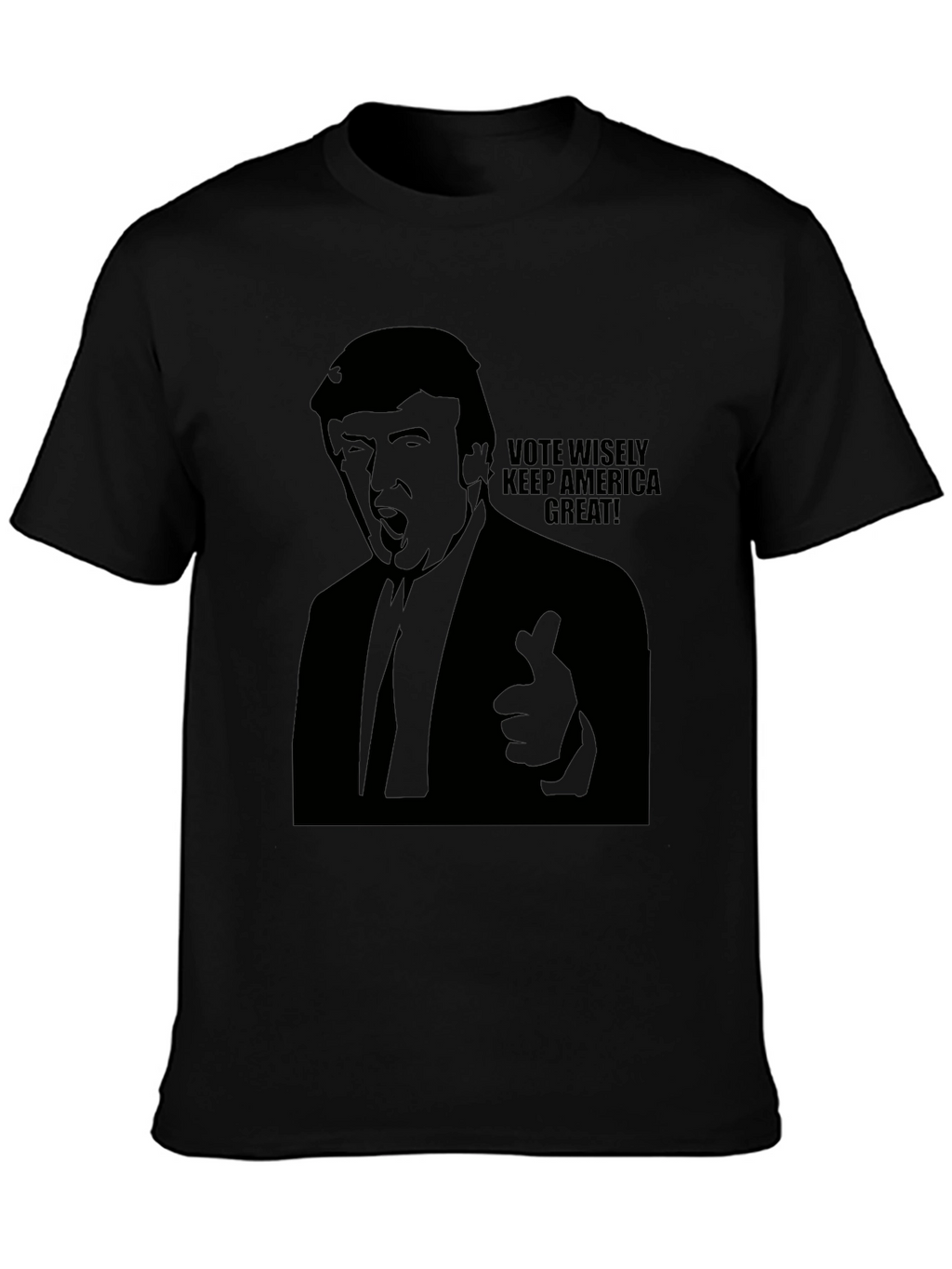 Vote Wisely Trump Graphic Tee - Mens Black T-Shirt