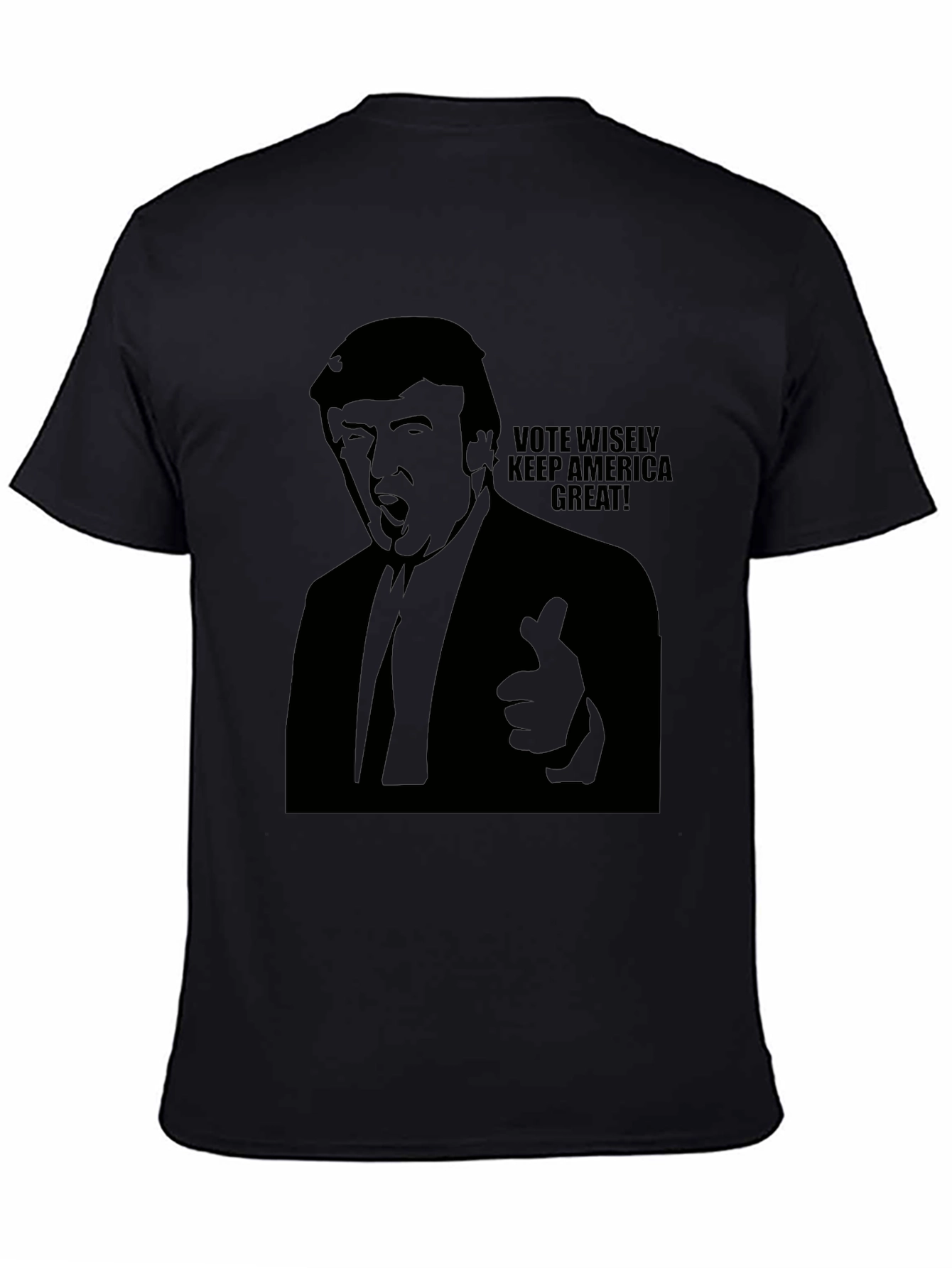Vote Wisely Trump Graphic Tee - Mens Black T-Shirt