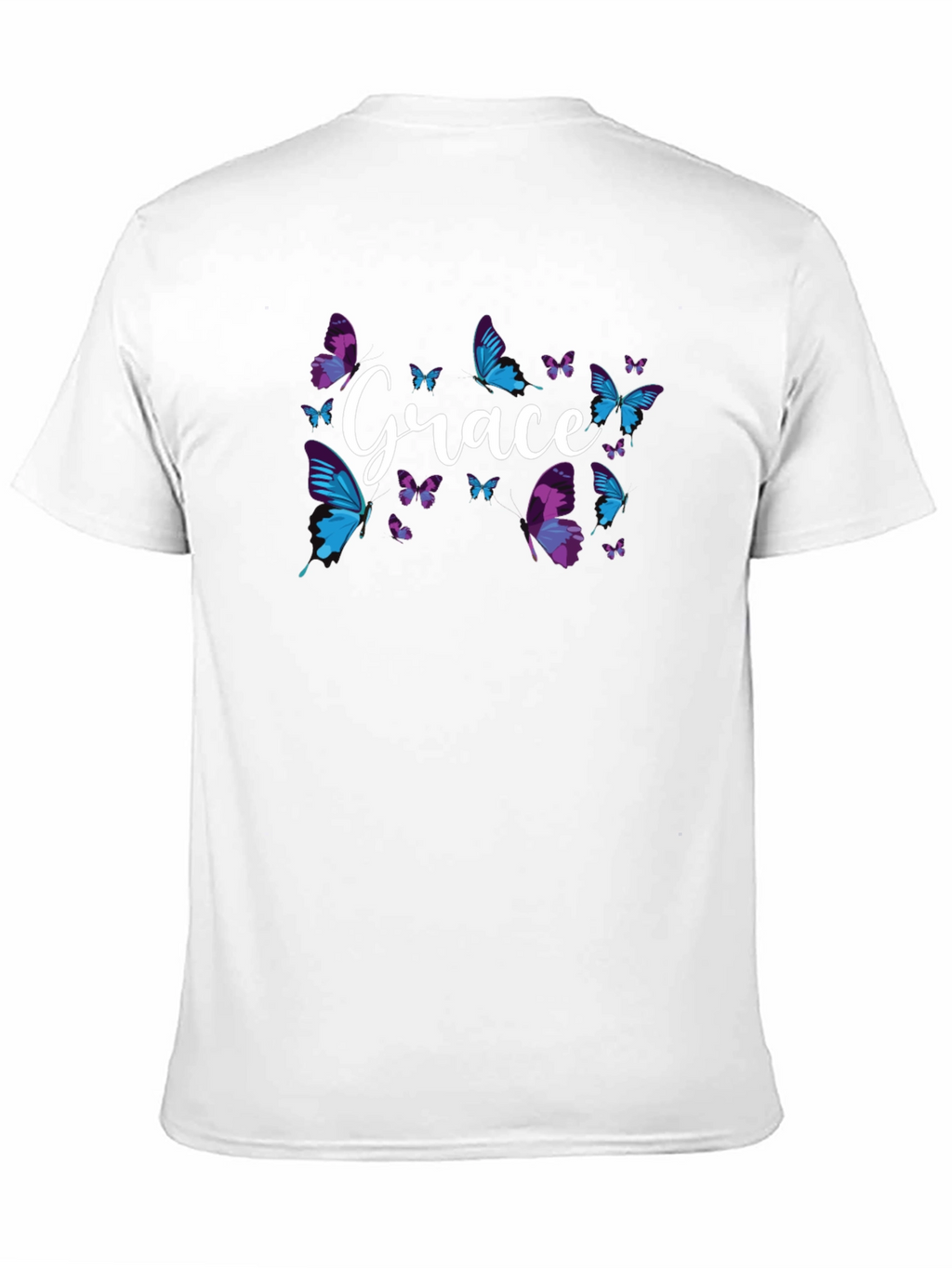 Grace Butterfly Graphic Tee - Soft Cotton Blend