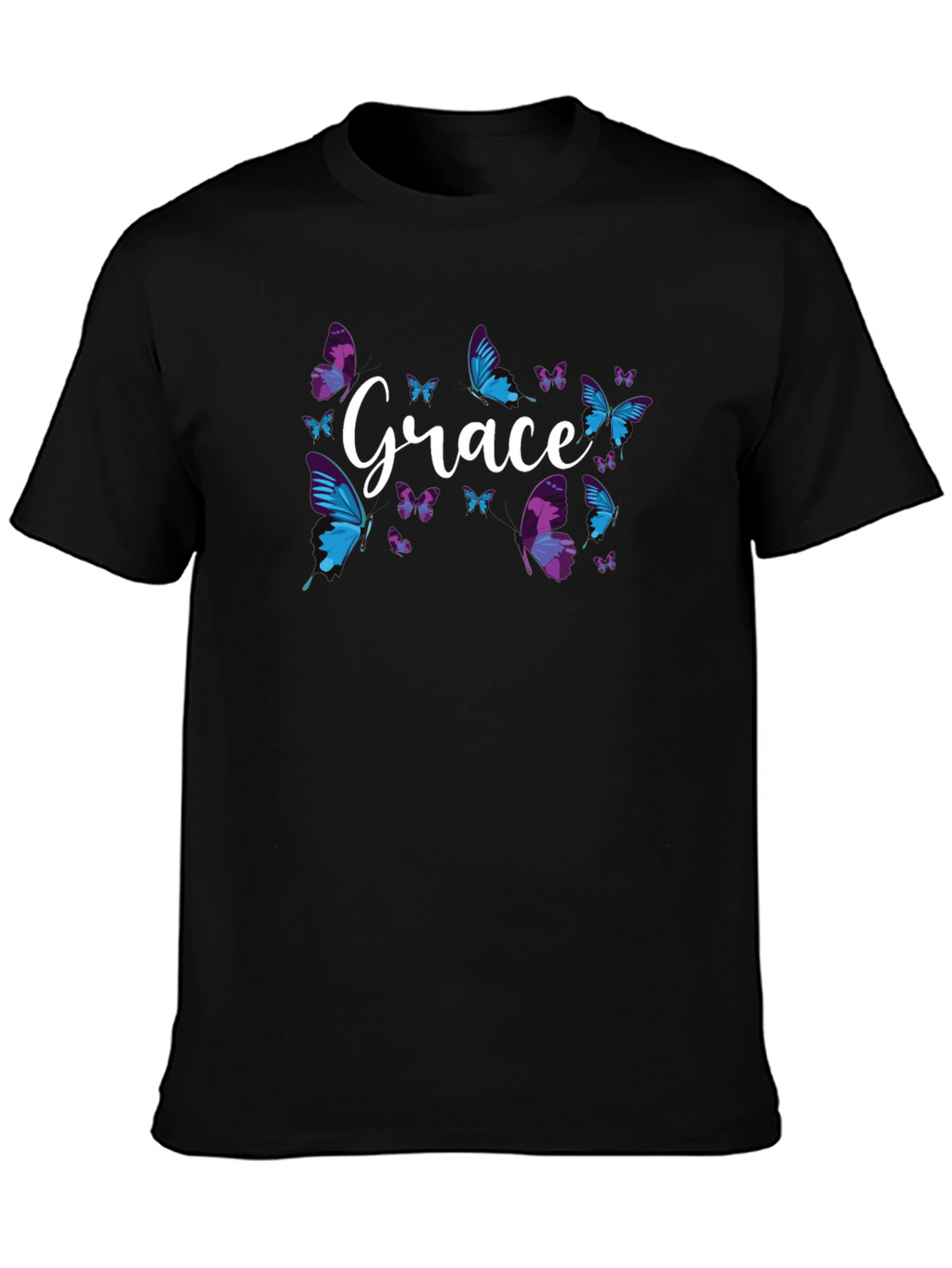 Grace Butterfly Graphic Tee - Soft Cotton Blend