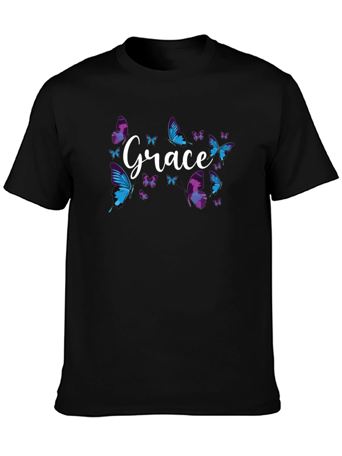 Grace Butterfly Graphic Tee - Soft Cotton Blend