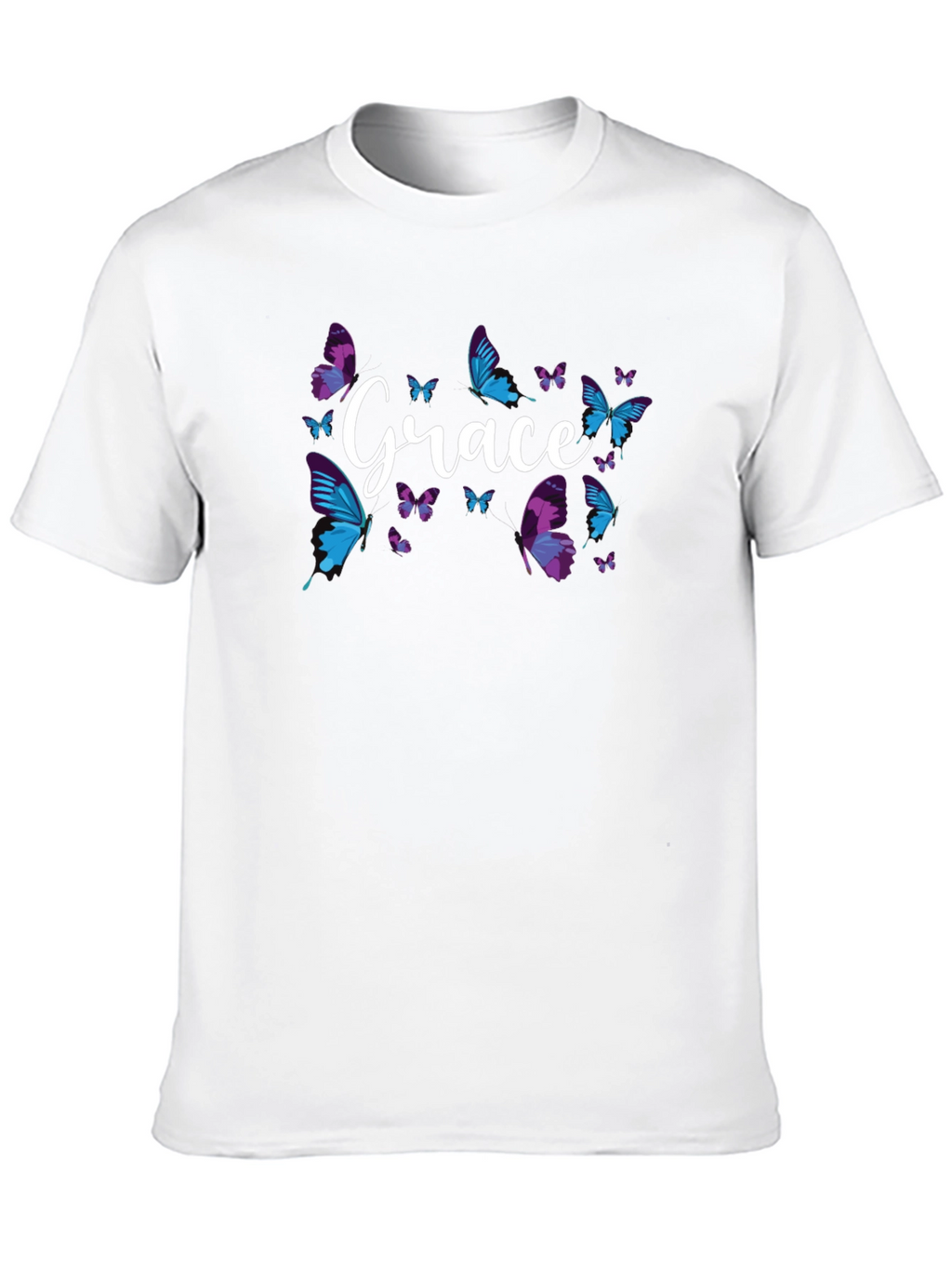Grace Butterfly Graphic Tee - Soft Cotton Blend