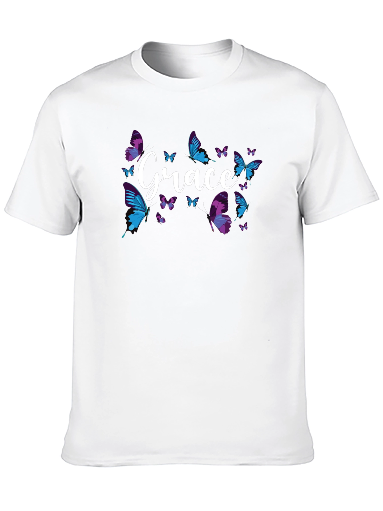 Grace Butterfly Graphic Tee - Soft Cotton Blend