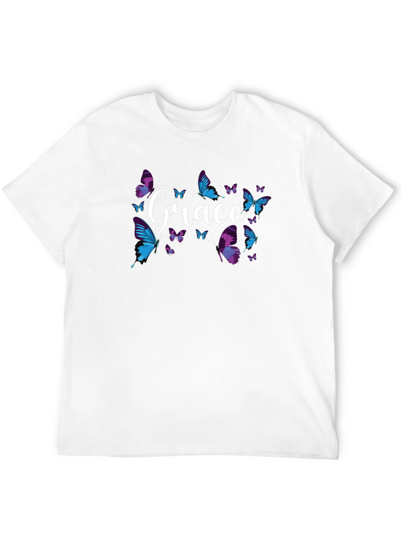 Grace Butterfly Graphic Tee - Soft Cotton Blend