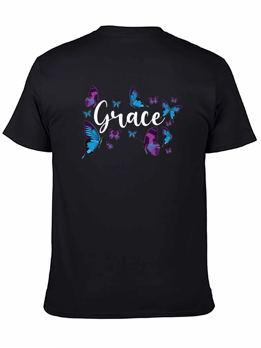 Grace Butterfly Graphic Tee - Soft Cotton Blend