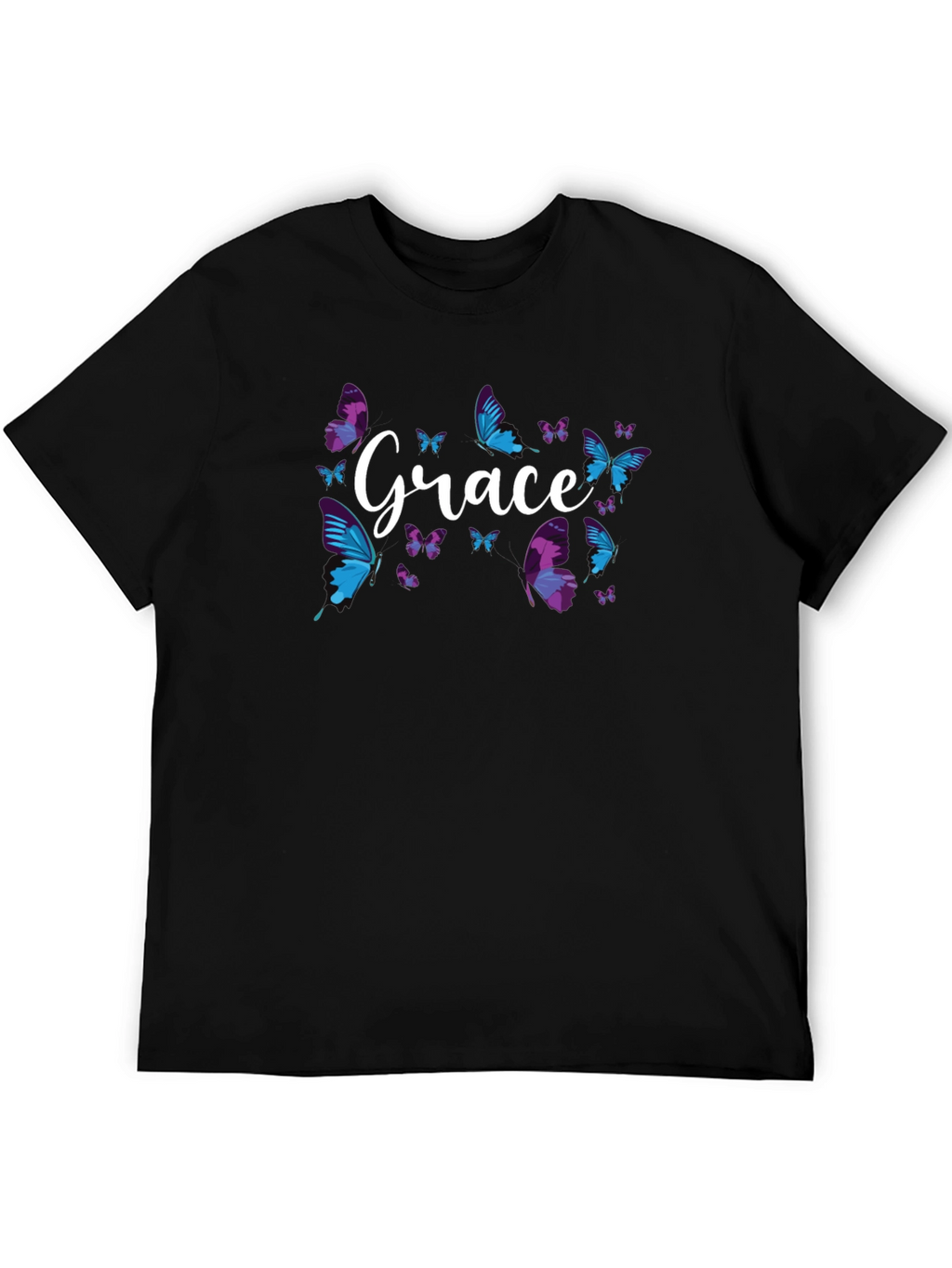 Grace Butterfly Graphic Tee - Soft Cotton Blend