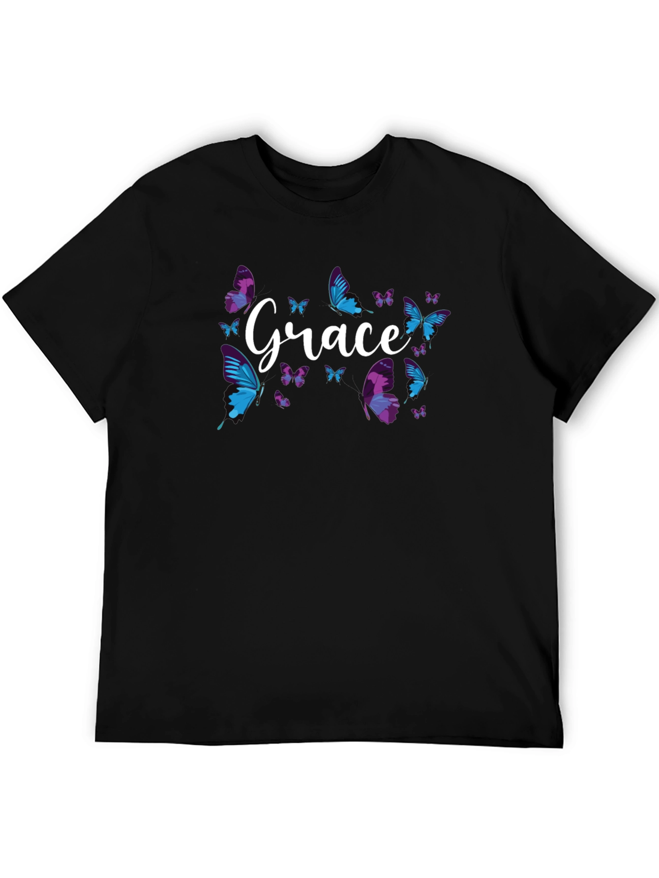 Grace Butterfly Graphic Tee - Soft Cotton Blend