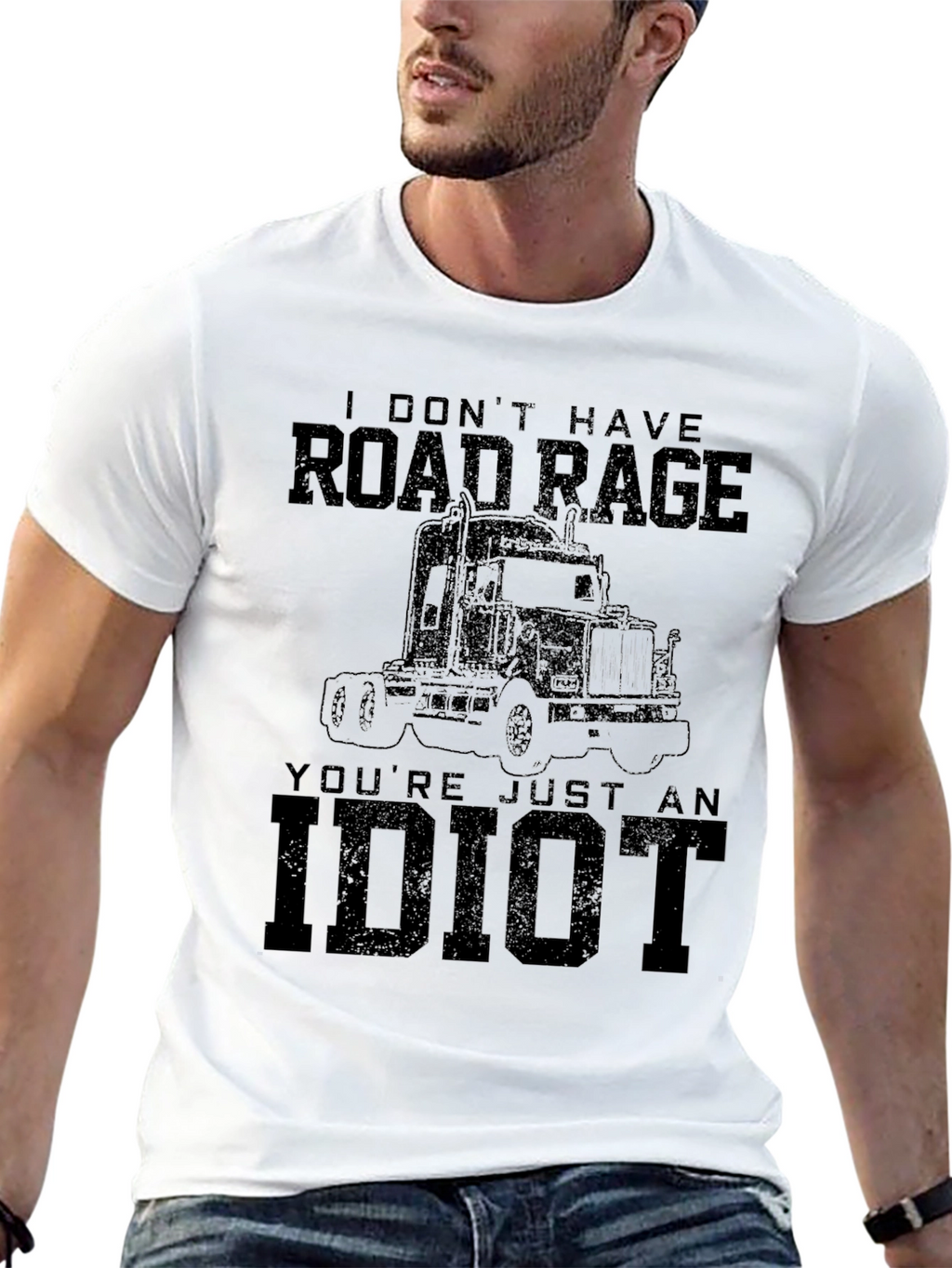 Road Rage Trucker T-Shirt - Funny Graphic Tee