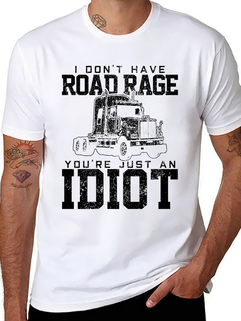 Road Rage Trucker T-Shirt - Funny Graphic Tee