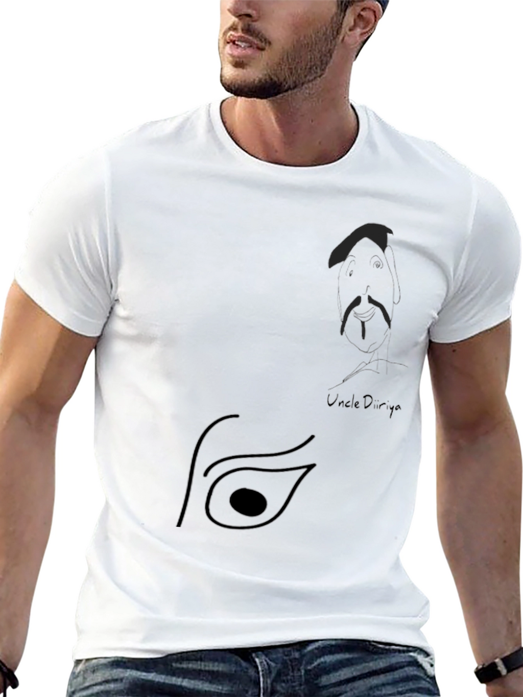 Unique Graphic Black T-Shirt - Uncle Dunya Design