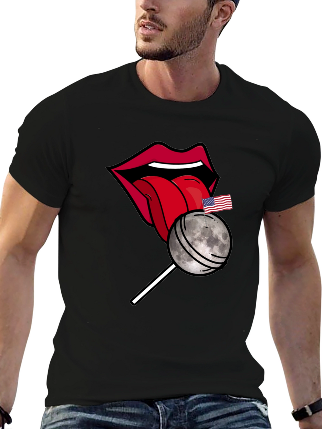 Moon Lollipop Graphic T-Shirt