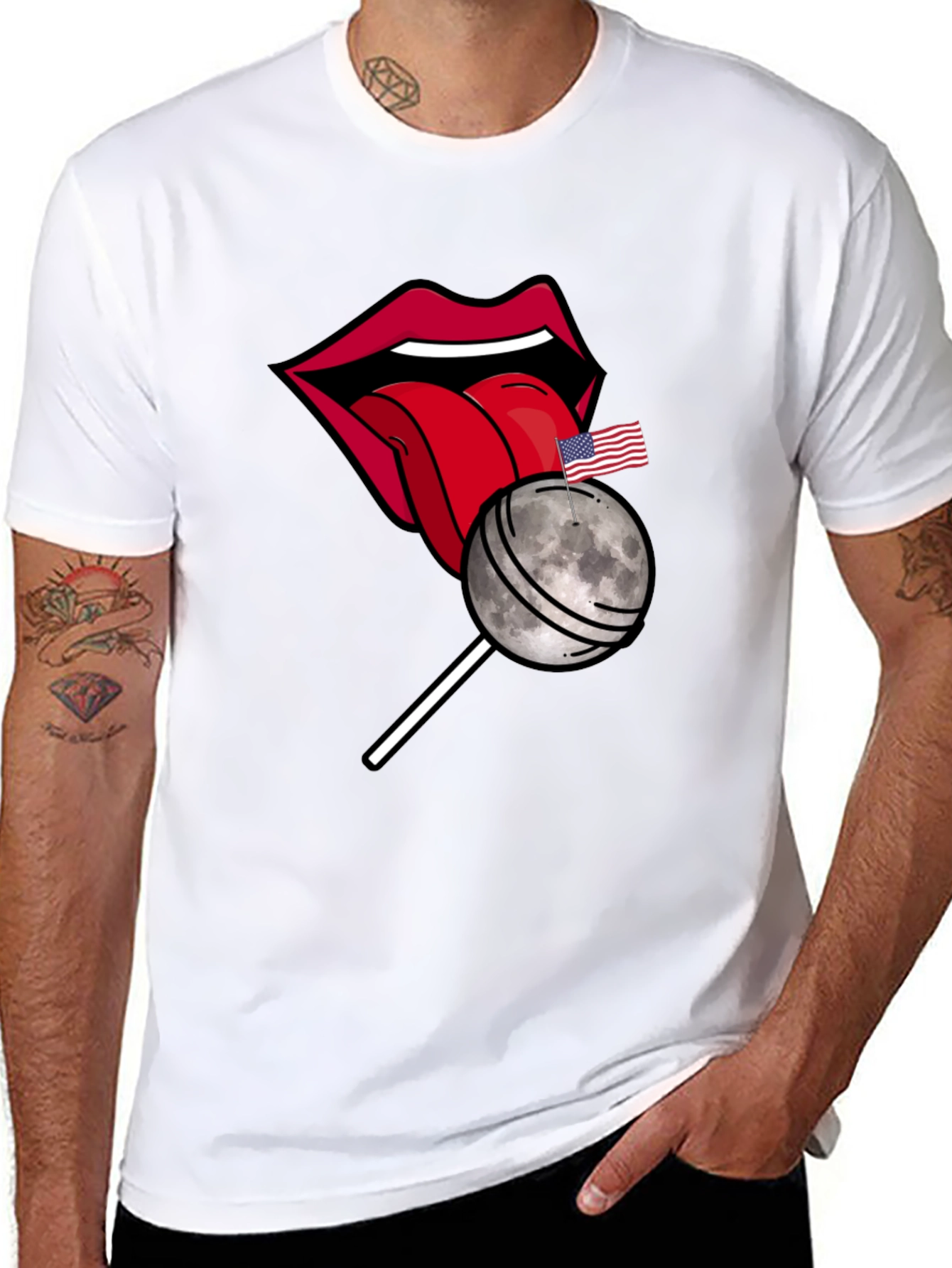 Moon Lollipop Graphic T-Shirt