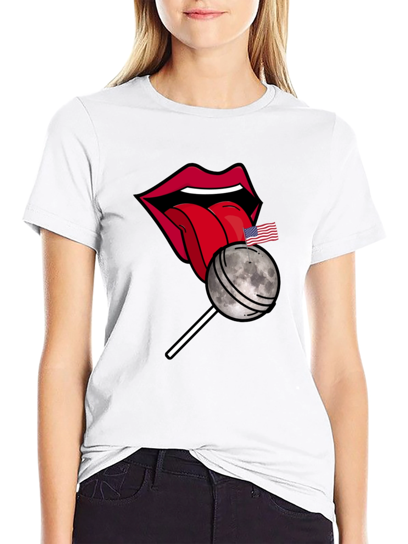 Moon Lollipop Graphic T-Shirt