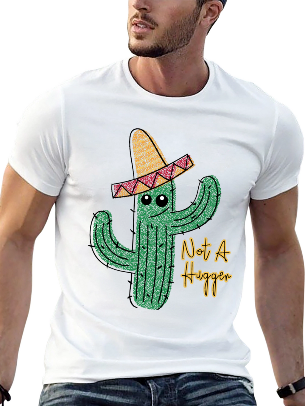Not A Hugger Cactus T-Shirt