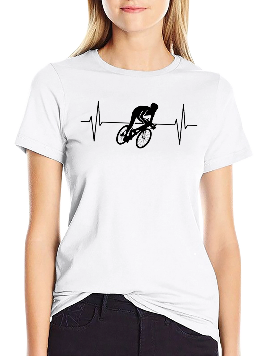 Cyclist Heartbeat Graphic T-Shirt