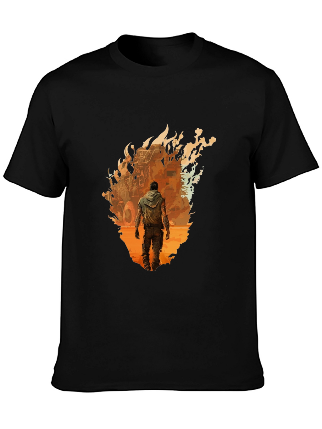 Apocalyptic Survivor Graphic Tee - Black