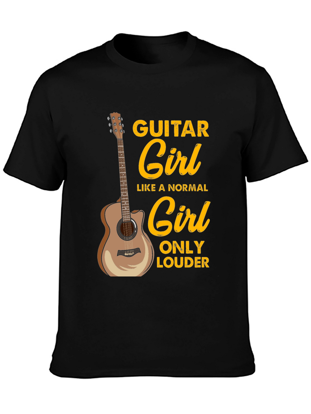 Guitar Girl T-Shirt - Musician Tee