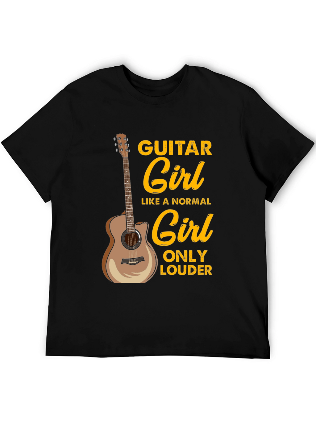 Guitar Girl T-Shirt - Musician Tee