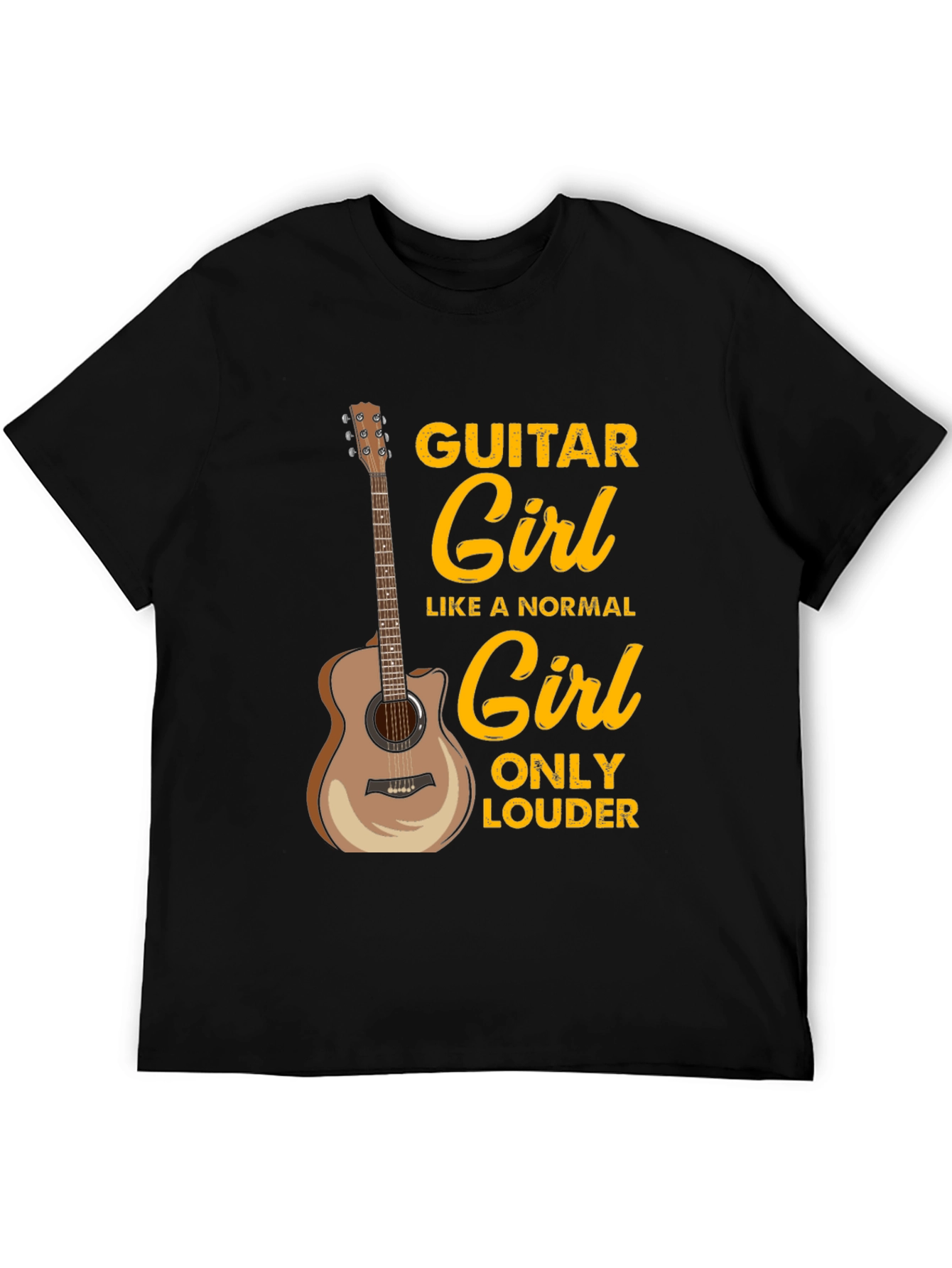Guitar Girl T-Shirt - Musician Tee
