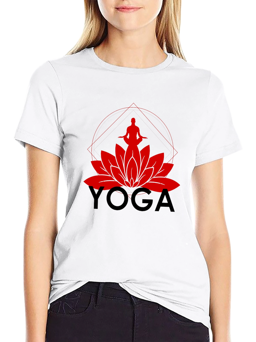 Yoga Lotus Graphic Tee - Meditate in Style