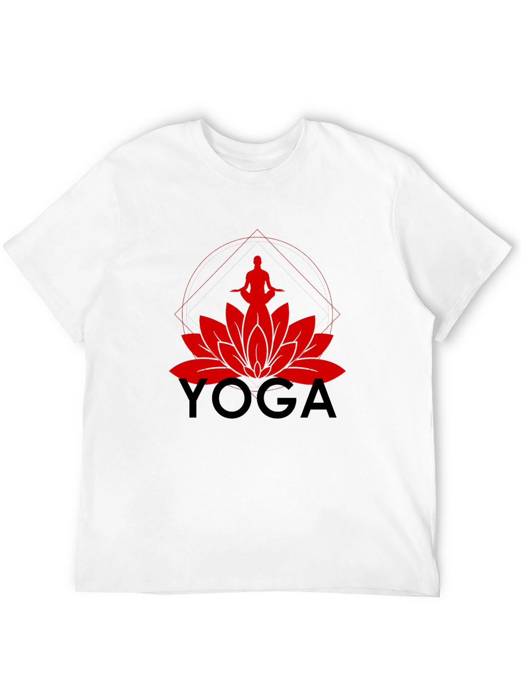 Yoga Lotus Graphic Tee - Meditate in Style