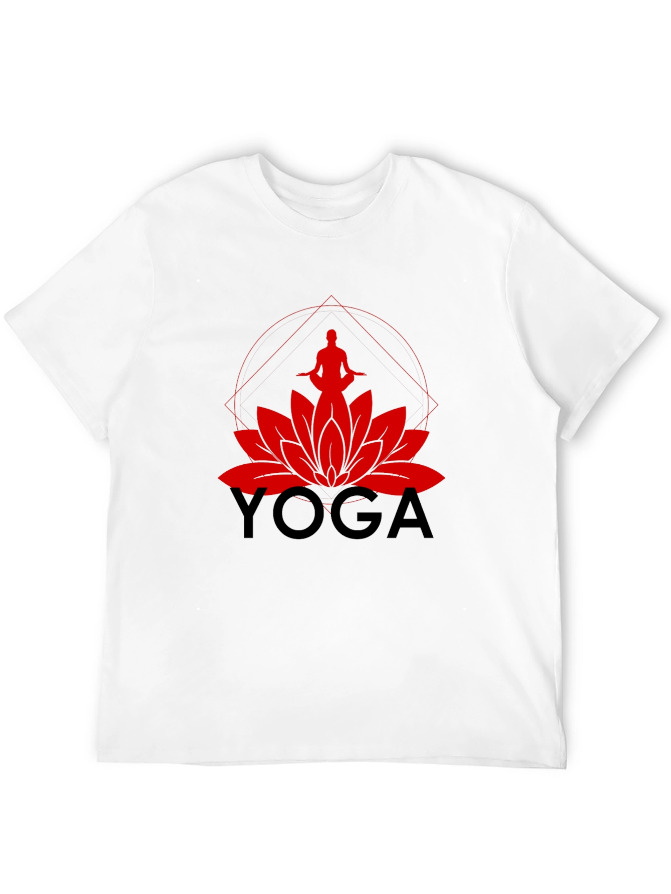 Yoga Lotus Graphic Tee - Meditate in Style