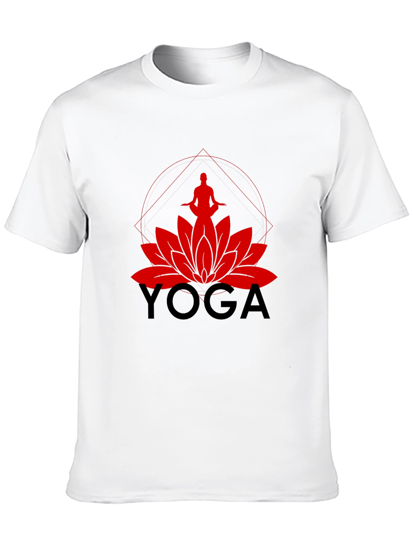 Yoga Lotus Graphic Tee - Meditate in Style