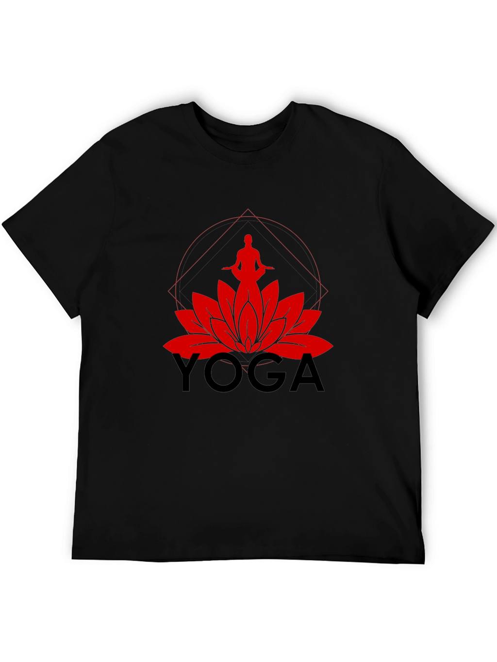 Yoga Lotus Graphic Tee - Meditate in Style
