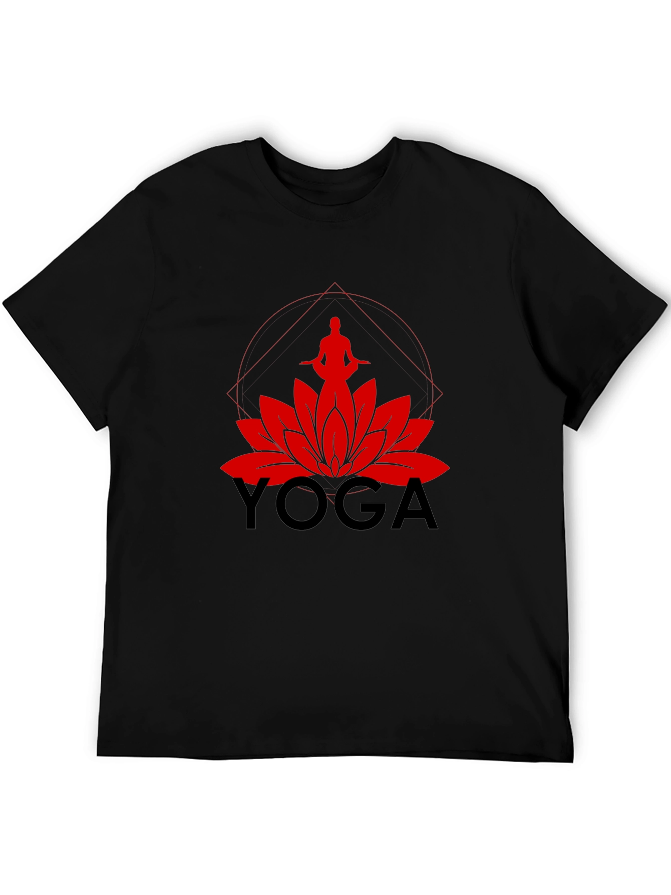 Yoga Lotus Graphic Tee - Meditate in Style