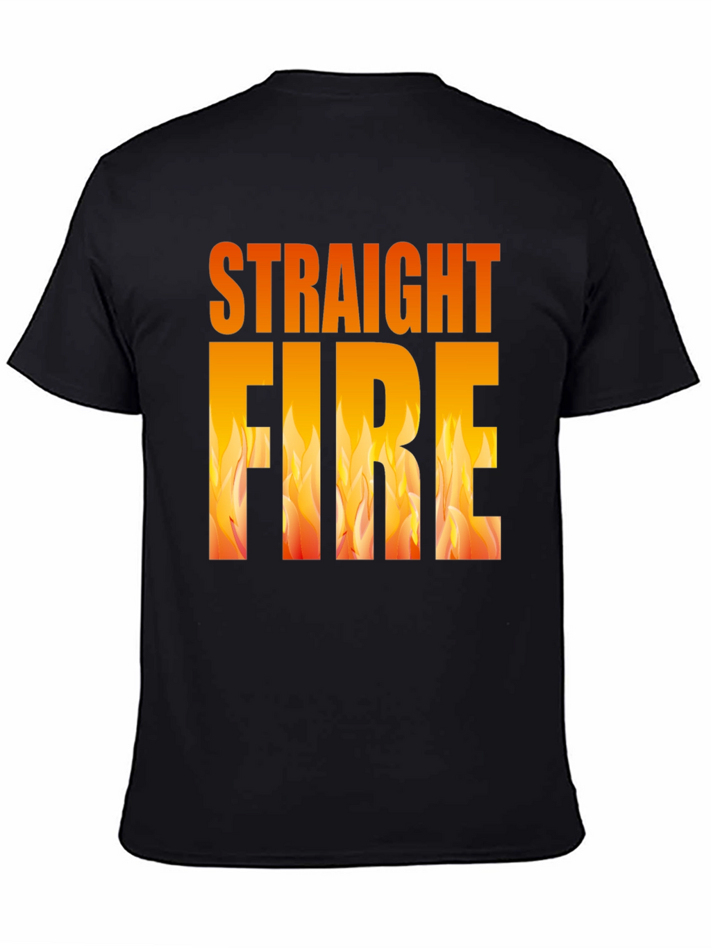 Straight Fire Graphic Tee - Bold Flame Design